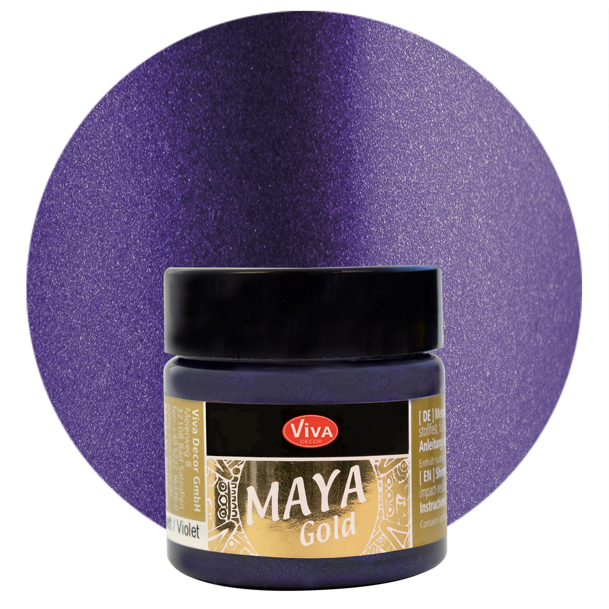  Maya Gold, 45ml  Metallicfarbe 