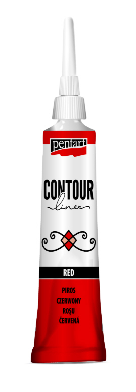 Pentart Universal Konturenliner ROT 20ml Pentart Universal Konturenliner ROT 20ml