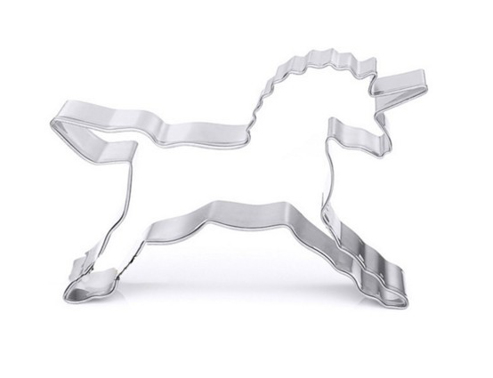 Ausstechform Einhorn 83x55x17,5mm Edelstahl Keksausstecher Cookie Cutter 1 Stück 