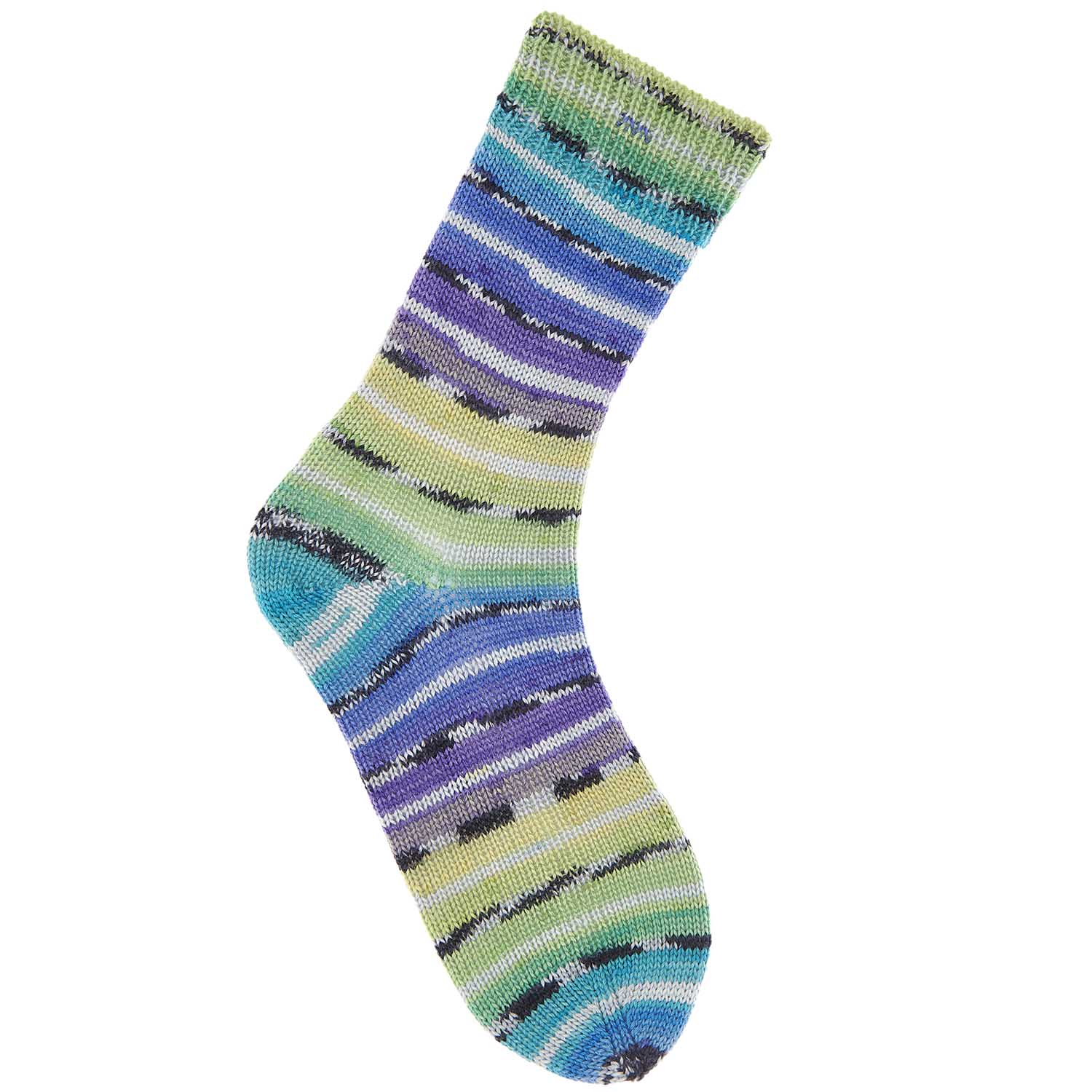 Socks Bamboo 4-fädig Rainbow spring