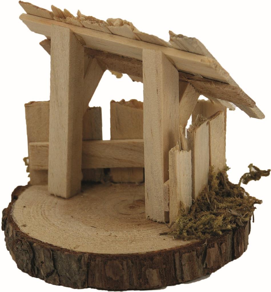 Holzstall ohne Zubehör 8x9cm Holzstall ohne Zubehör 8x9cm