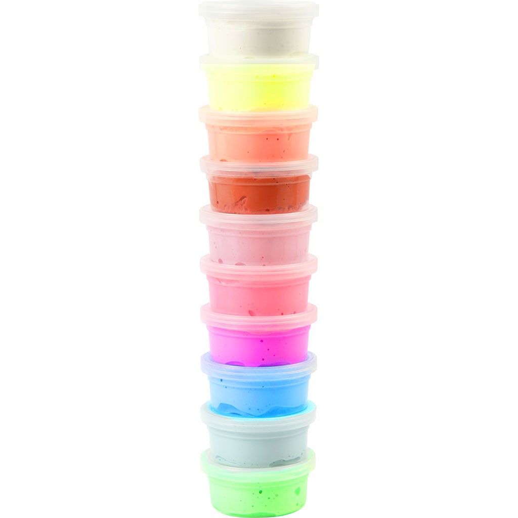 Silk Clay Neon Mix Basic2, 10 x 40g, sortierte Farben