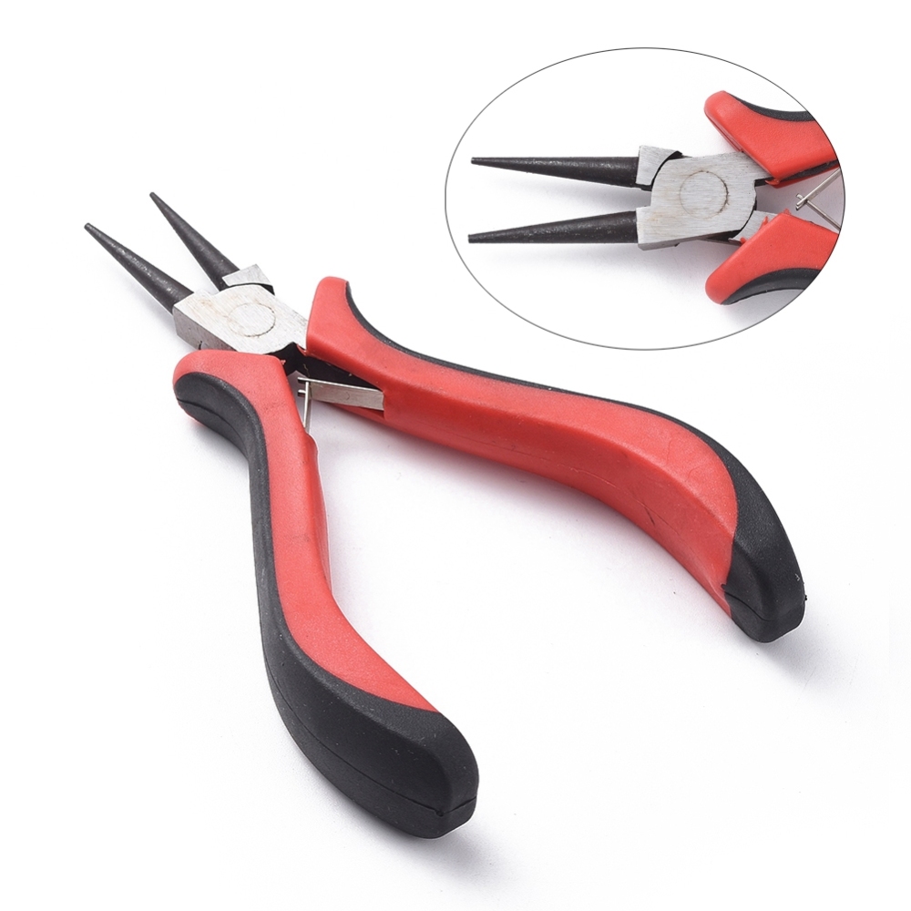Rundzange 12 cm mit Komfortgriff, Carbonstahl