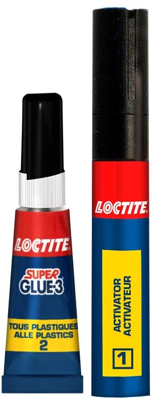 Loctite Superkleber Spezialkleber für Kunststoff 2g Kleber + 4ml Aktivator