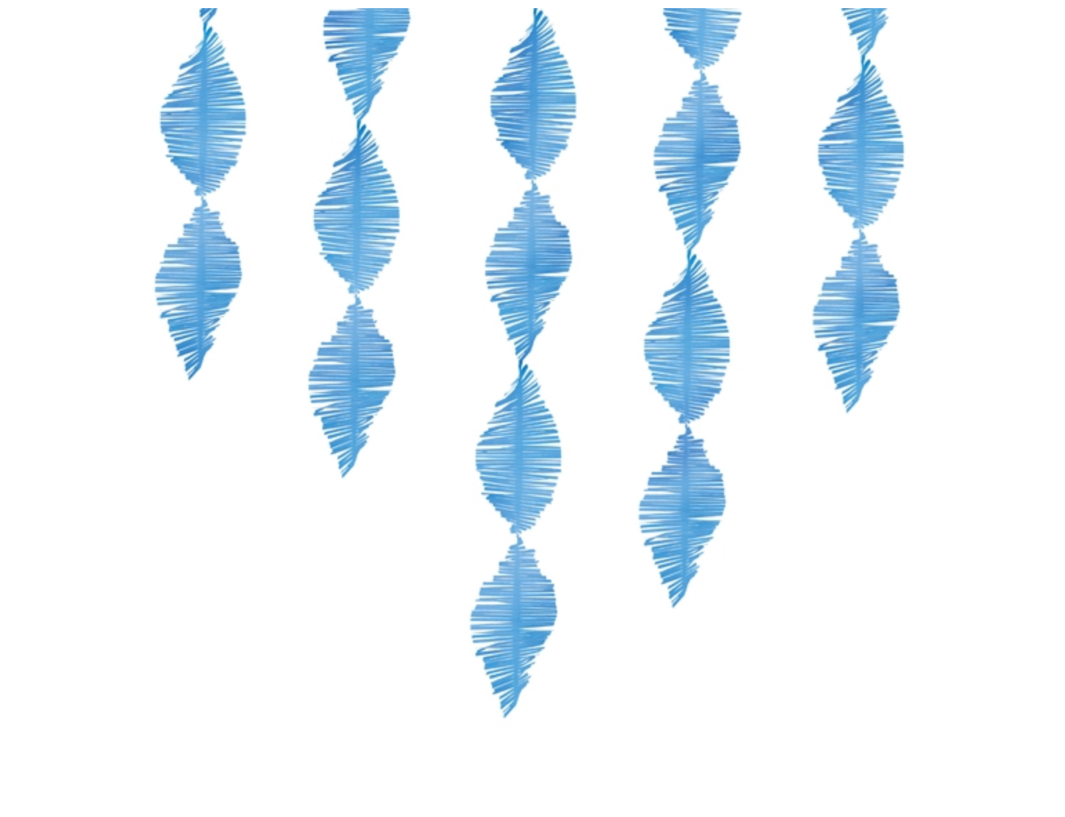 Crepe Paper Fringe Garland Papiergirlande 3m