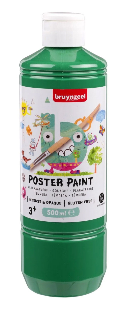 Bruynzeel Gouache Plakatfarbe GRÜN 500ml Bruynzeel Gouache Plakatfarbe GRÜN 500ml