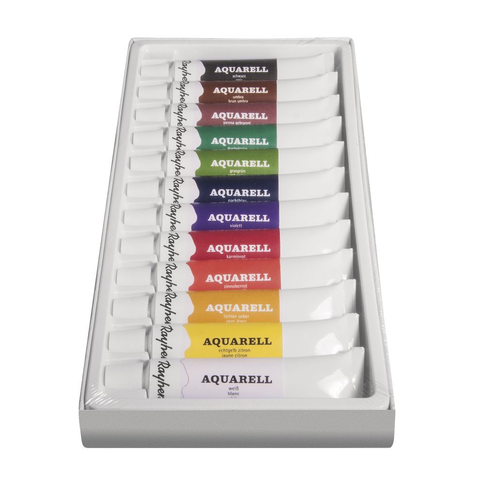 Künstler-Set Aquarellfarben 12 Farbtuben á 12ml