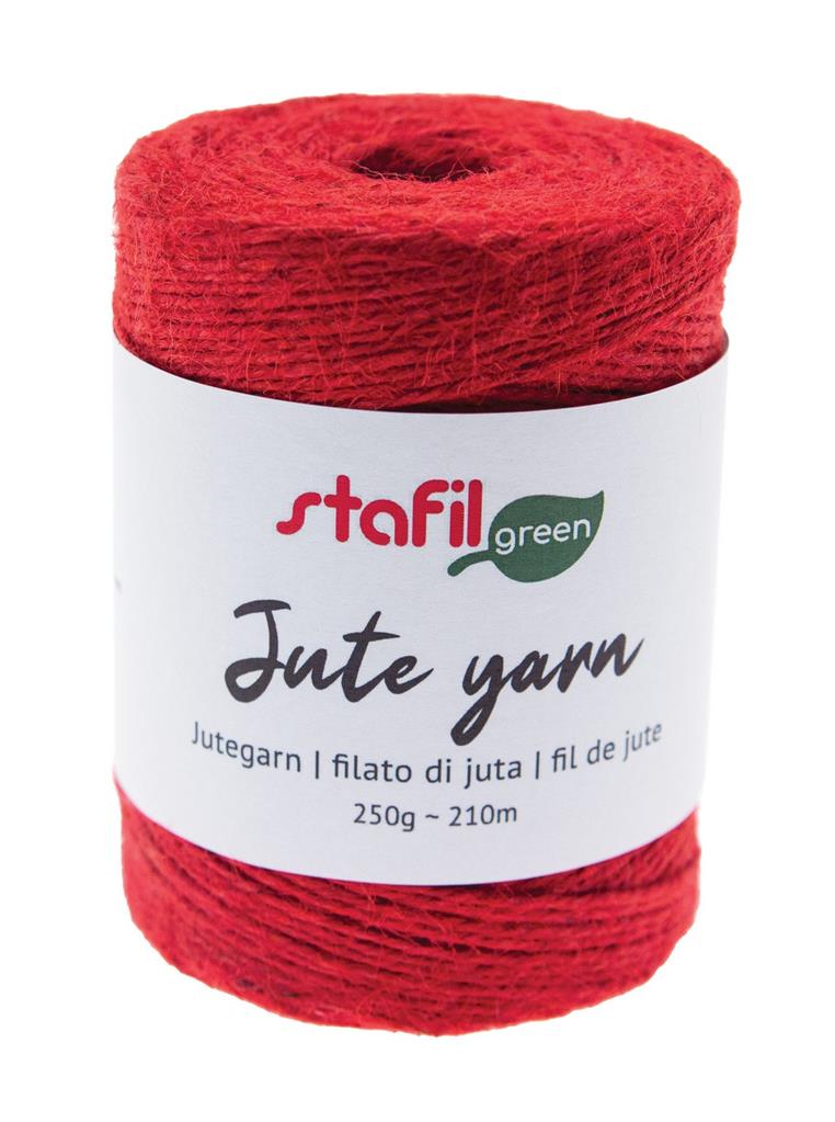 Stafil Green Jutegarn rot 