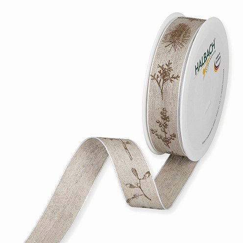 Drahtband Zweige 25 mm natur braun Drahtband Zweige 25 mm natur braun