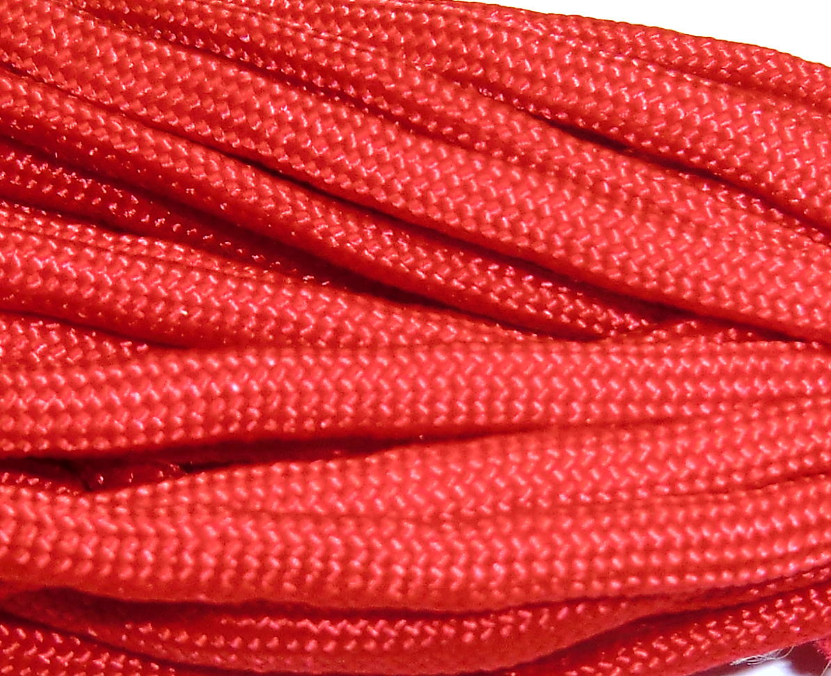 Paracord 4 mm, rot , 6,4 m/Bündel