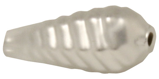 Hohlglas-Tropfen 32 x 8 mm, länglich, strukturiert