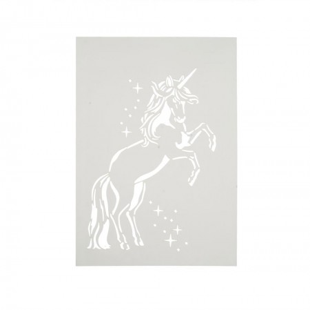 Universal-Schablone Einhorn Unicorn Schablone Stencil Template Schablone DIN A4