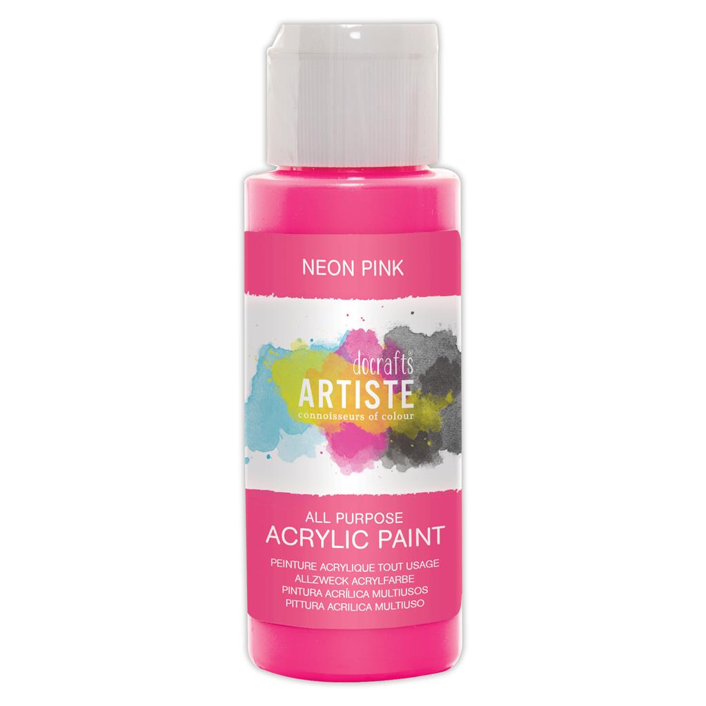 Docraft Artiste NEON Acrylic Paint Allesfarbe 59ml Docraft Artiste NEON Acrylic Paint Allesfarbe 59ml
