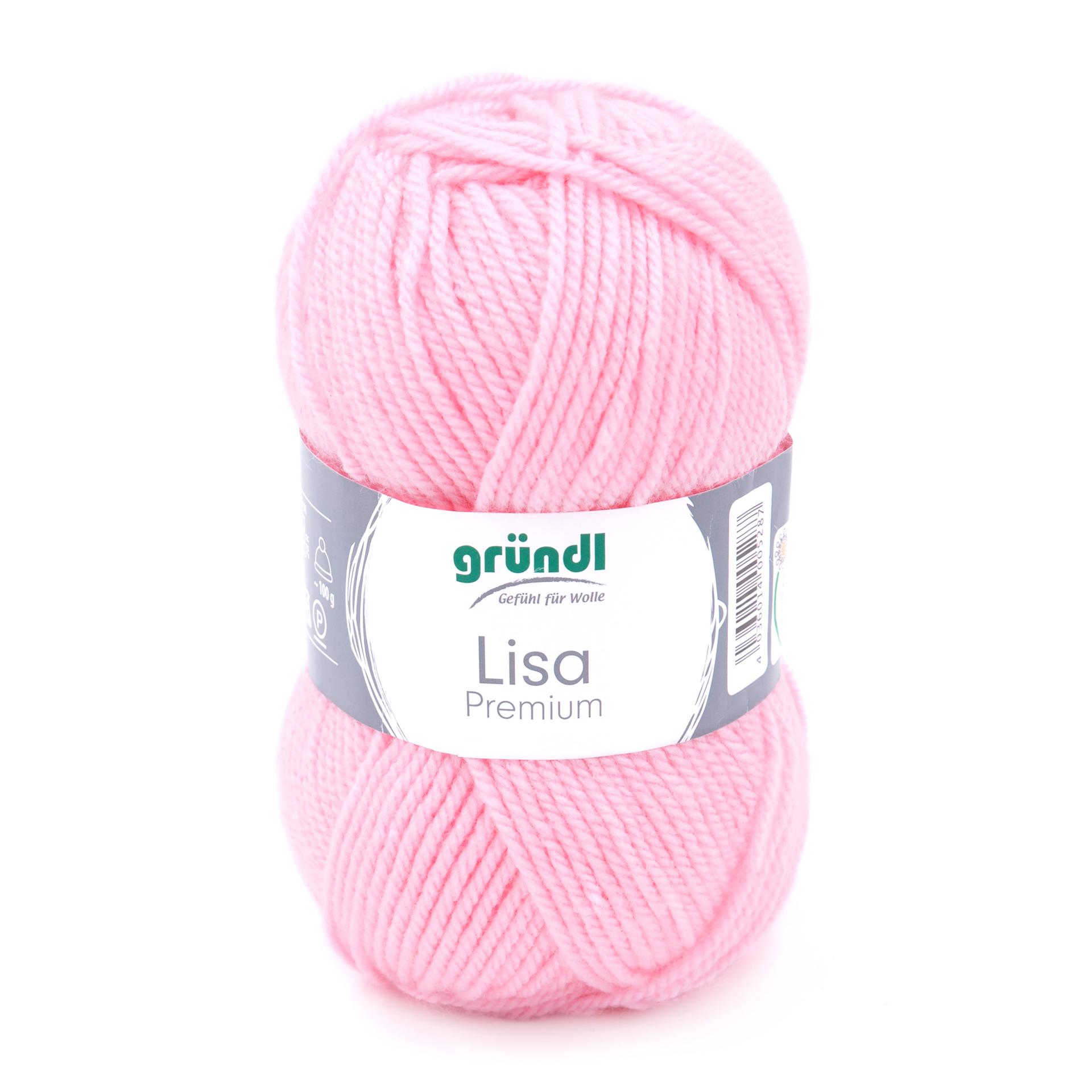 Lisa Premium einfärbig, Schulbastelwolle Bastelwolle, 50 g/133m