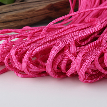 Paracord Kordel UNI FUCHSIA einfärbig 4mm 6,4m/ Bund 