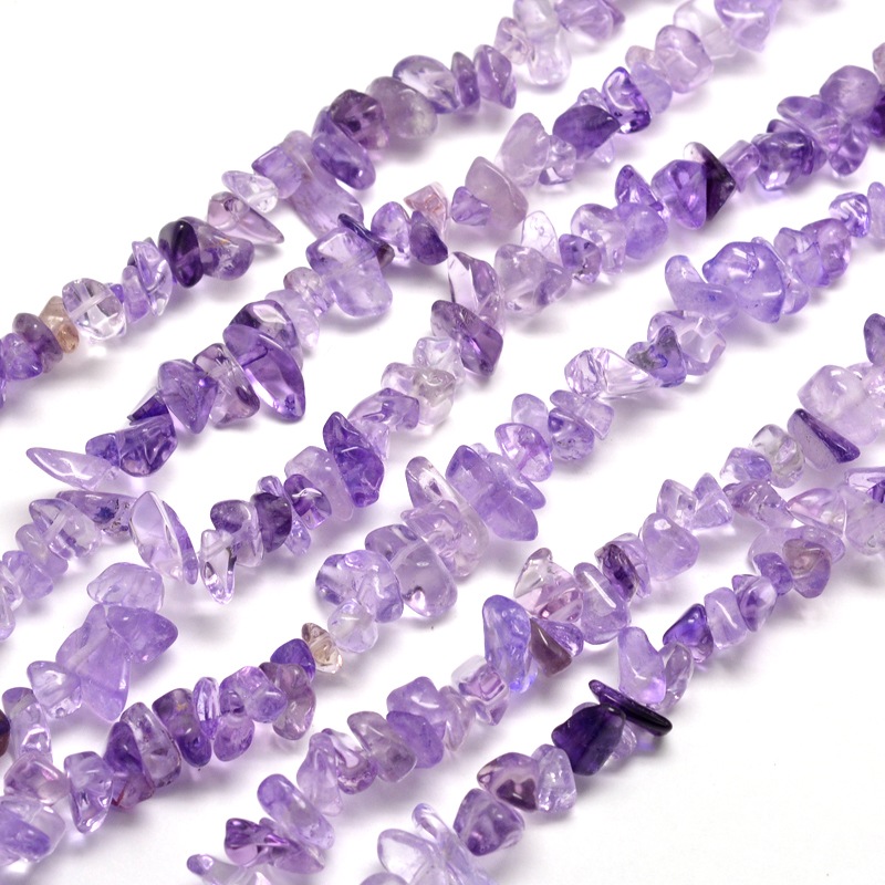 Halbedelsteinsplitterkette Amethyst 5-8mm