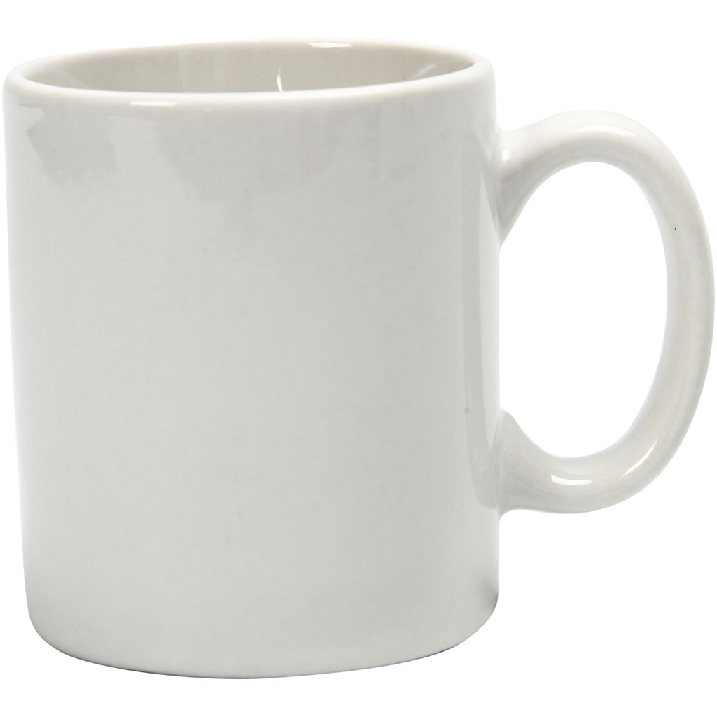 Tasse Becher weiß Keramik h:7cm D:6cm 1 Stück 