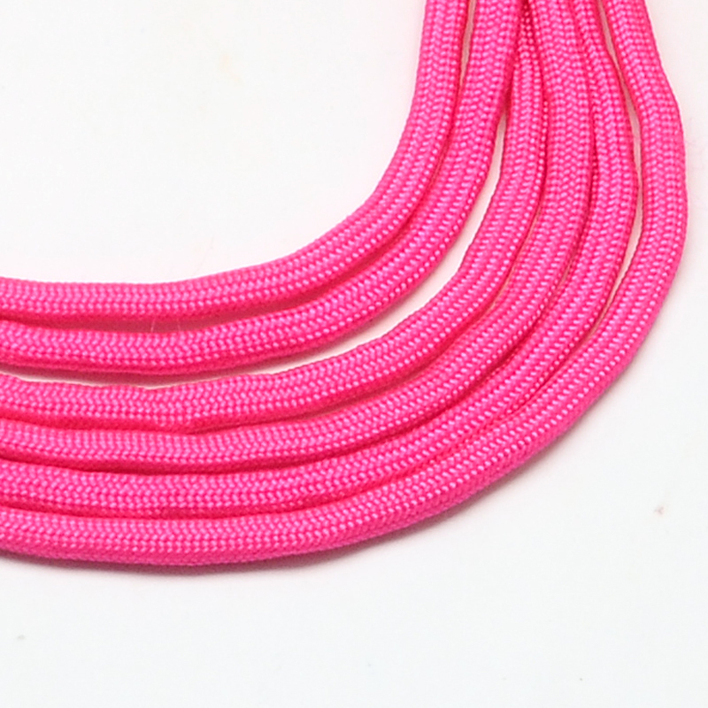 Paracord Kordel UNI PINK einfärbig 4mm 6,4m/ Bund 