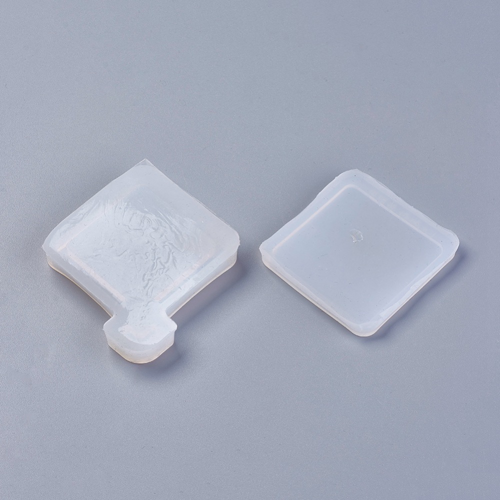 Silikonform Quadrat Silicone Moulds Clear 83x72x10mm 58x58x5mm 72x72x5mm 2Stk/Set