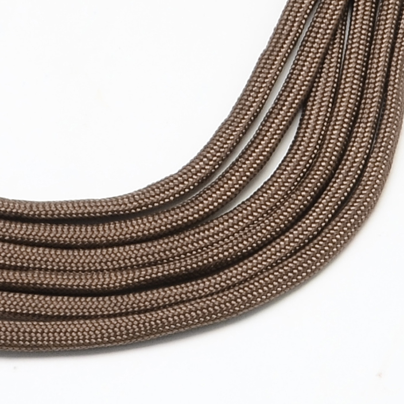 Paracord Kordel UNI DUNKELBRAUN einfärbig 4mm 6,4m/ Bund 
