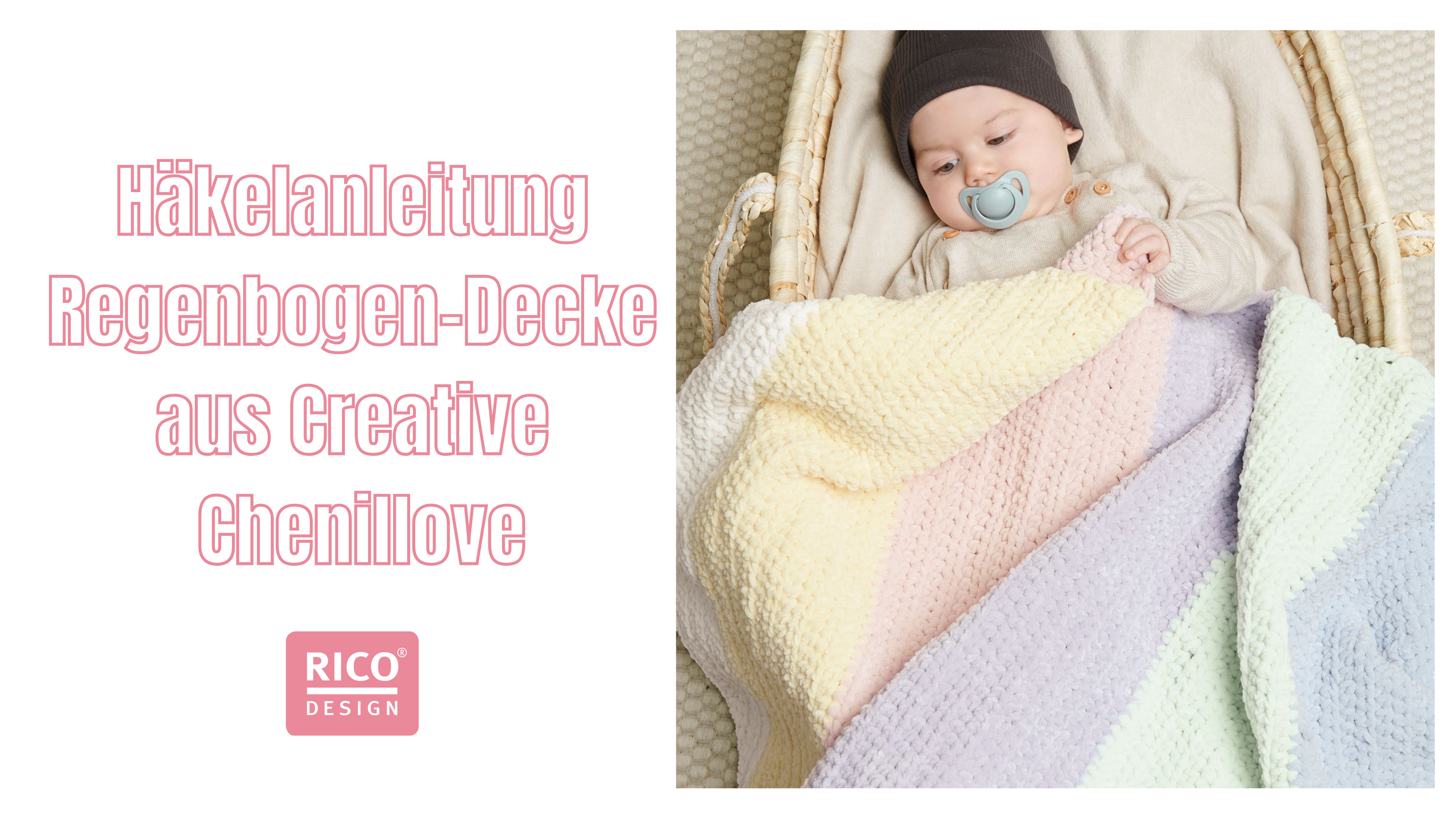 Häkelanleitung Regenbogen-Decke aus Creative Chenillove KOSTENLOS Häkelanleitung Regenbogen-Decke aus Creative Chenillove KOSTENLOS