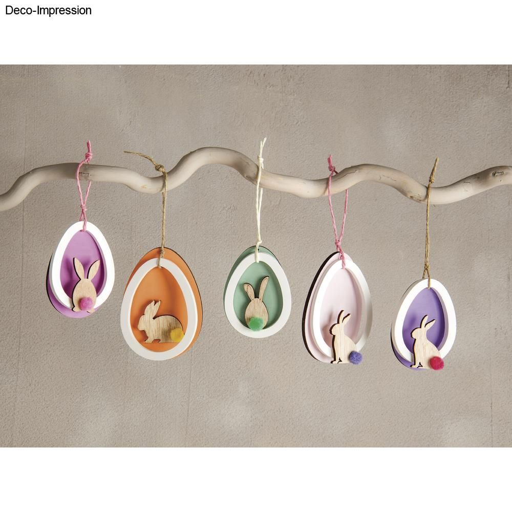 Holz Streuteile Hase bunt FSC Mix Credit 3-3,7cm 12Stück Holz Streuteile Hase bunt FSC Mix Credit 3-3,7cm 12Stück