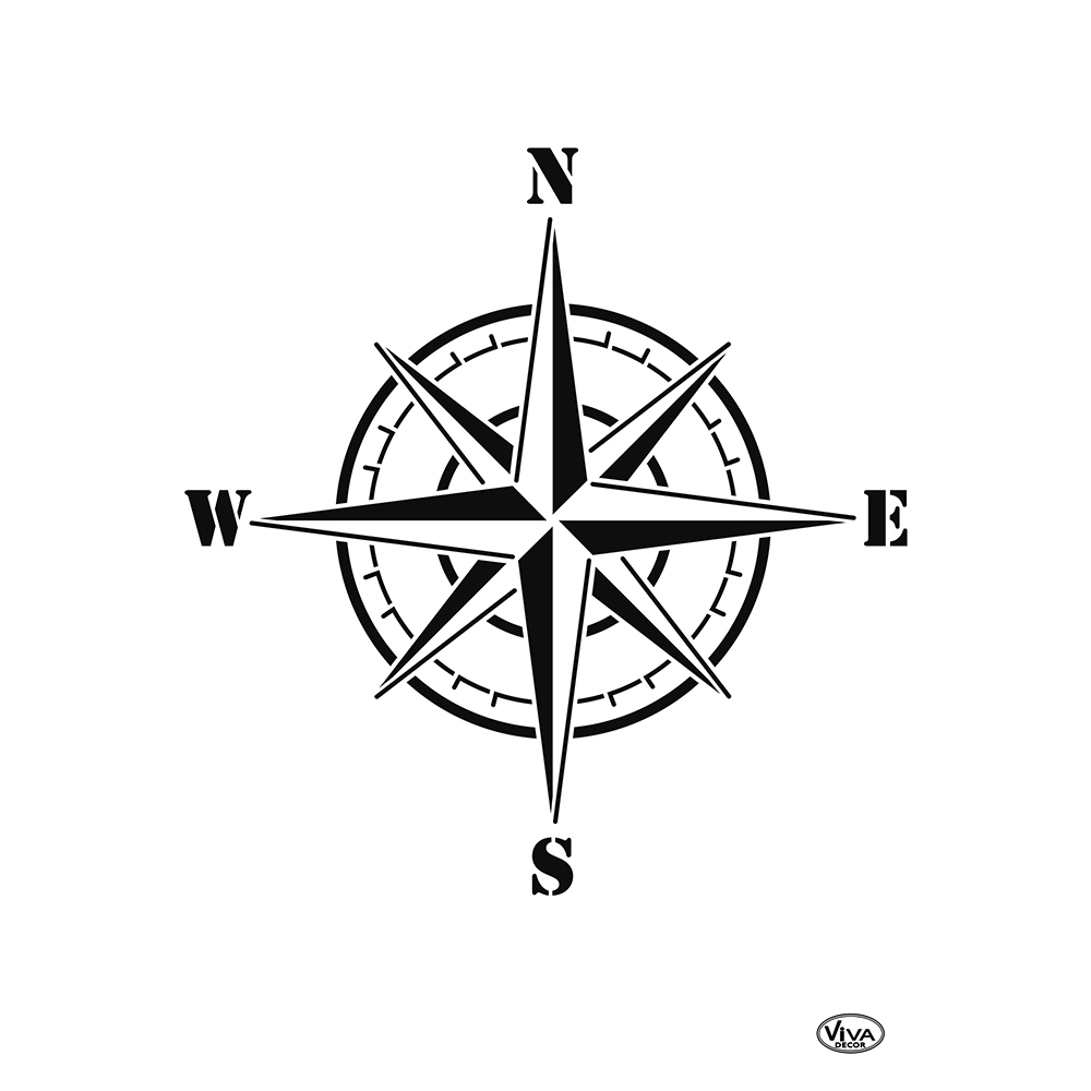 Universal-Schablone Windrose A4 Universal-Schablone Windrose A4