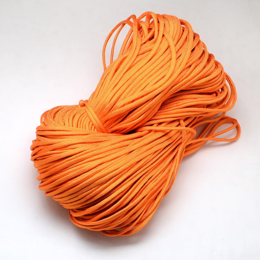 Paracord Kordel UNI ORANGE einfärbig 4mm 6,4m/ Bund 