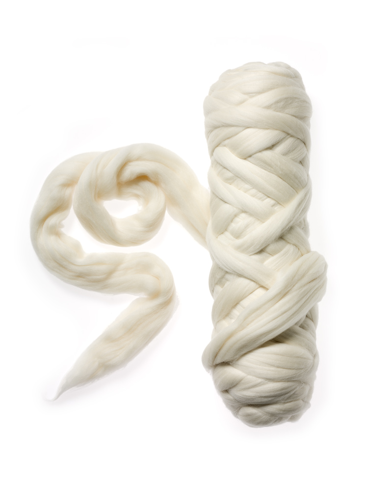 Merino Kammzug  100%Wolle, 50 g Filzwolle