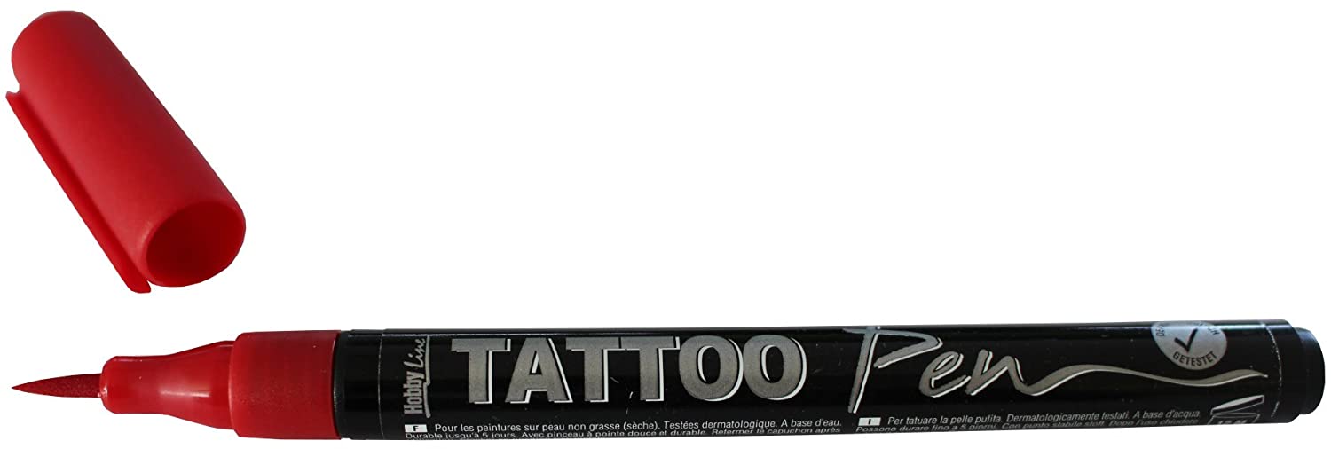 Tattoo Pen, Stift zum Haut bemalen, Pinselspitze
