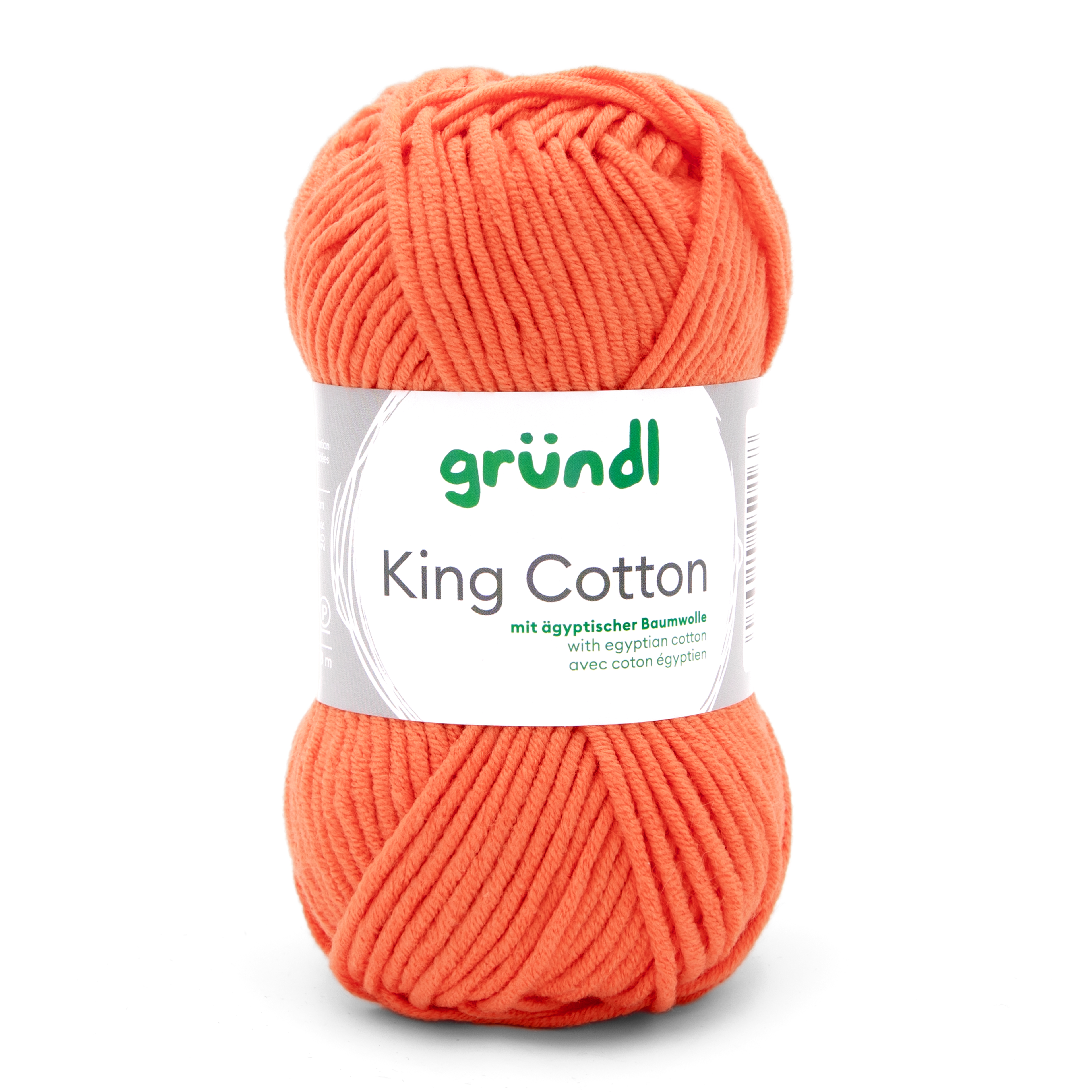 King Cotton ORANGE 55 % Polyacryl 45 % Baumwolle (egypt) 50g/78m King Cotton ORANGE 55 % Polyacryl 45 % Baumwolle (egypt) 50g/78m