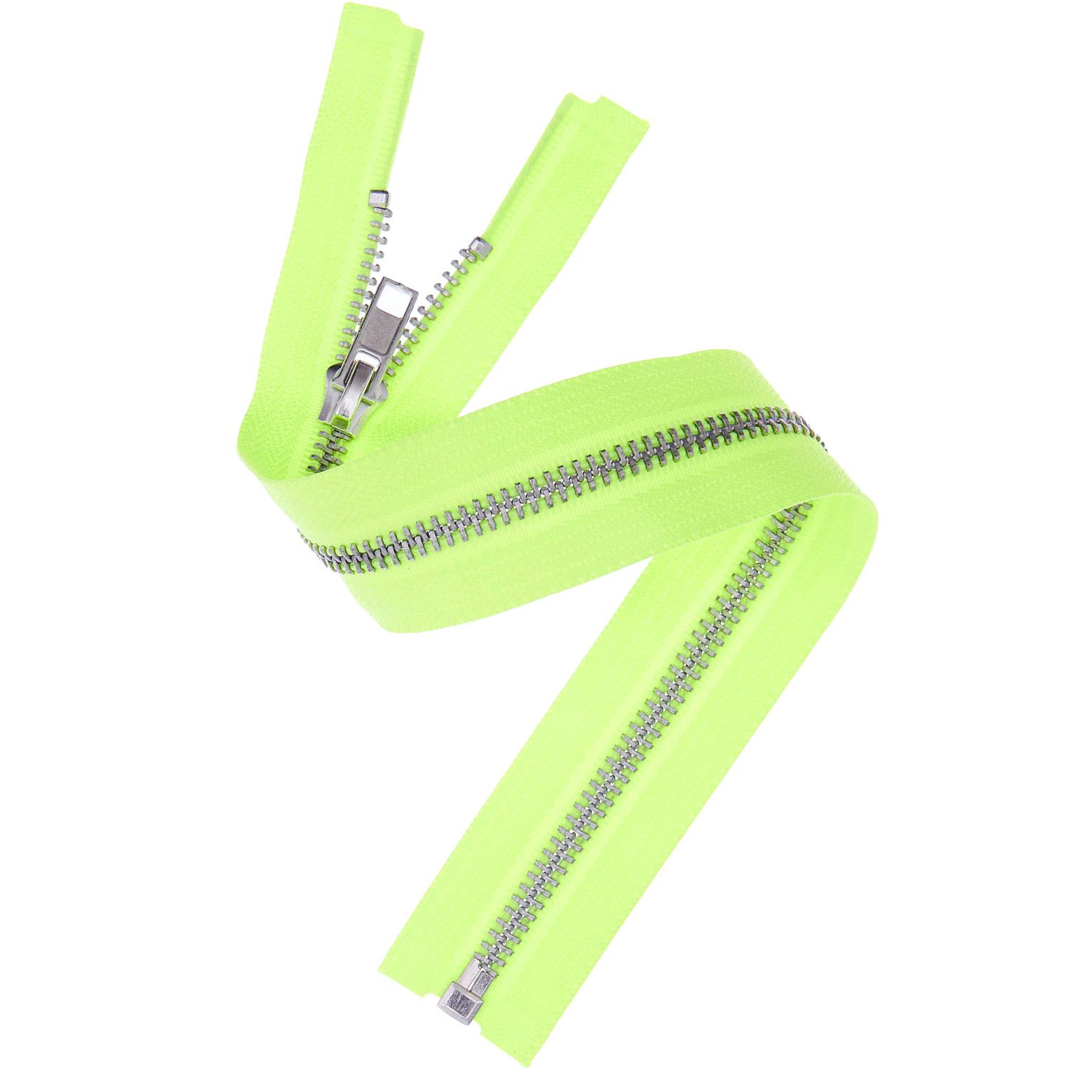 Metall Reißverschluss Zipper 5mm neongelb 30cm 1 Stück Metall Reißverschluss Zipper 5mm neongelb 30cm 1 Stück