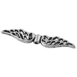 Metall - Engelflügel antik  32x6mm 10 Stück