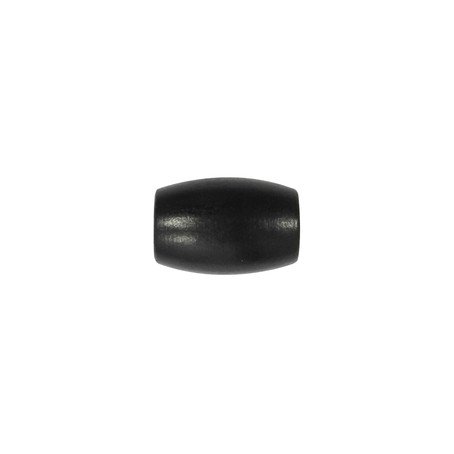 Holzolive 32x21mm schwarz, 5 Stück/Pkg. Lochgröße 5mm, Macrameperlen Holzperlen Olive