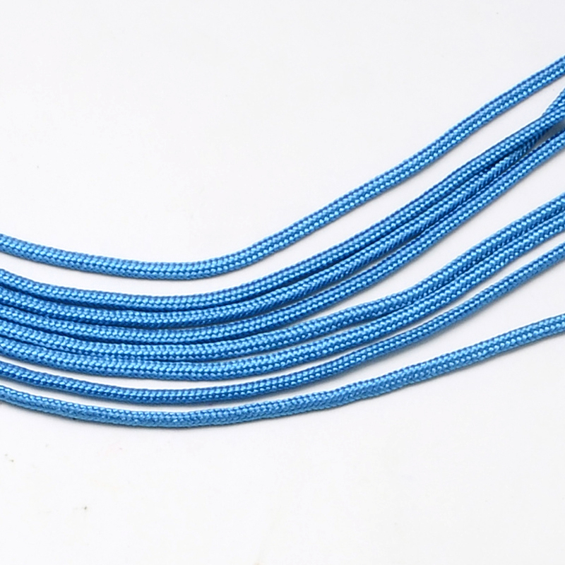 Paracord dünn 2 mm, cyan blau, 10 m