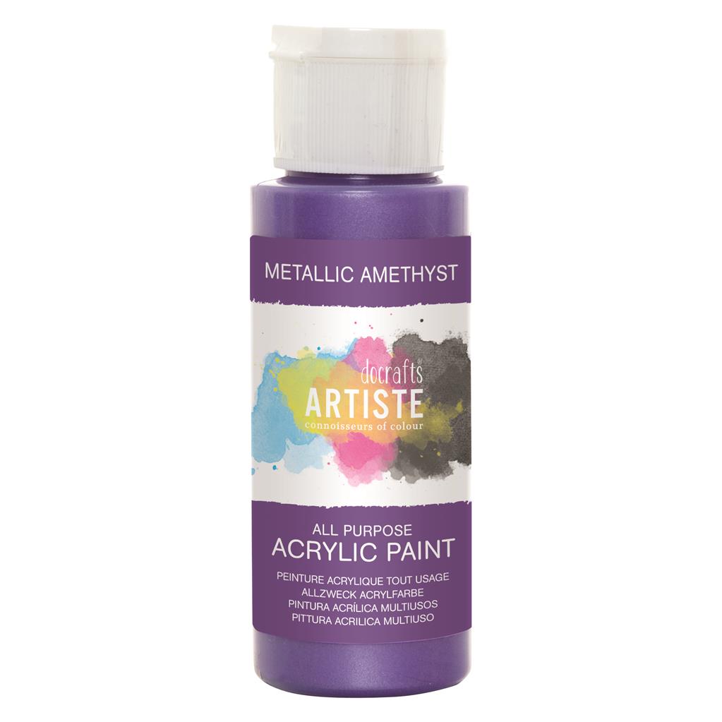 Docraft Artiste Metallic Acrylic Paint Allesfarbe 59ml Docraft Artiste Metallic Acrylic Paint Allesfarbe 59ml