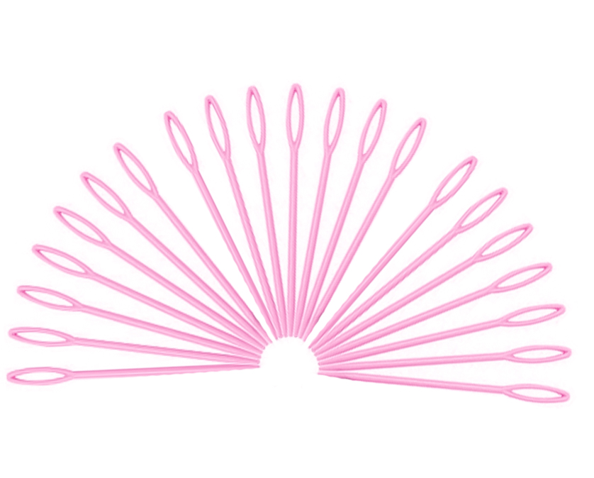 Kunststoff-Wollnadeln Pink – 20 Stück 55 mm – Kindgerechte Stopfnadeln mit großem Nadelöhr Kunststoff-Wollnadeln Pink – 20 Stück 55 mm – Kindgerechte Stopfnadeln mit großem Nadelöhr