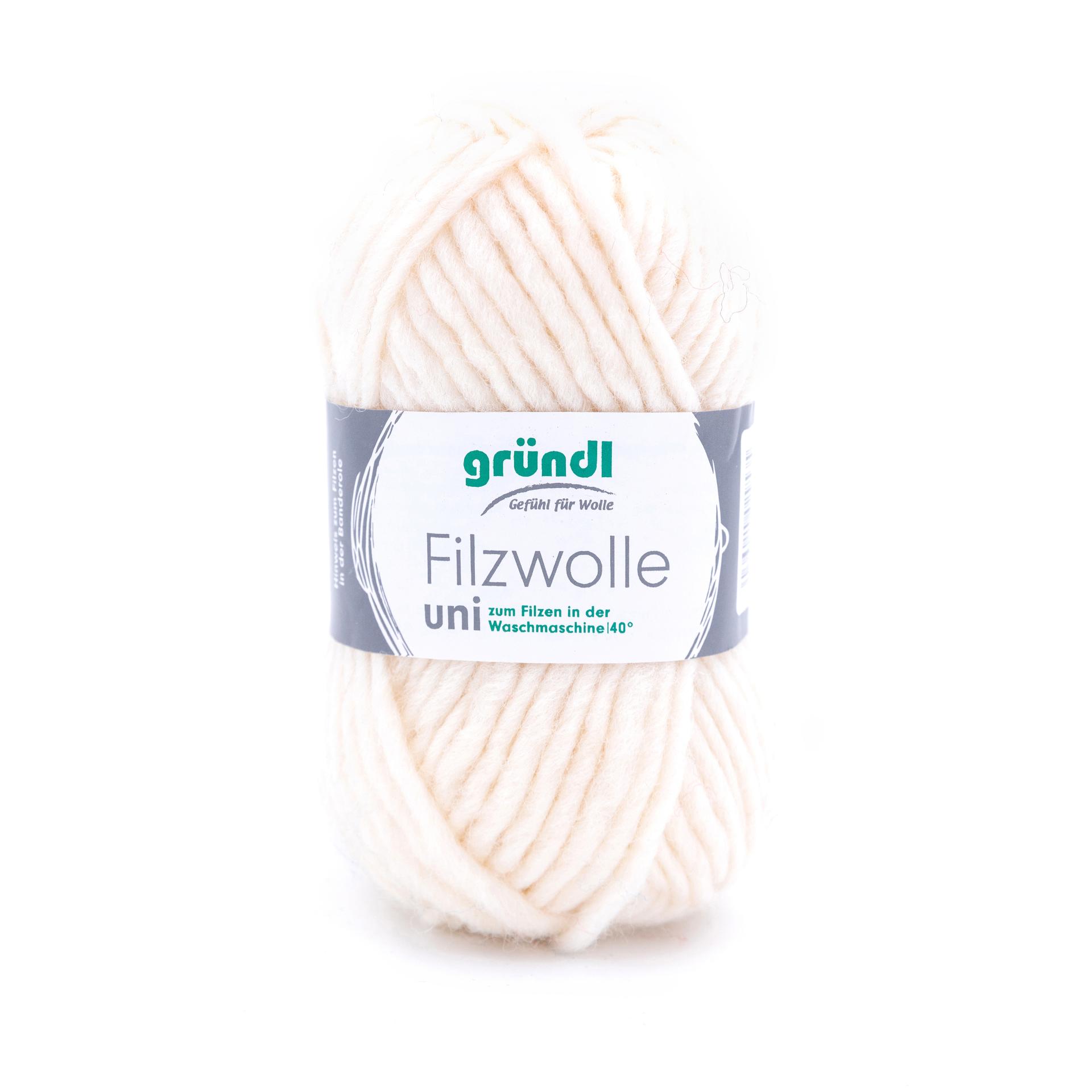 Strickfilzwolle 50g- 50m Schurwolle Strickfilzen Waschmaschinenfilzen 