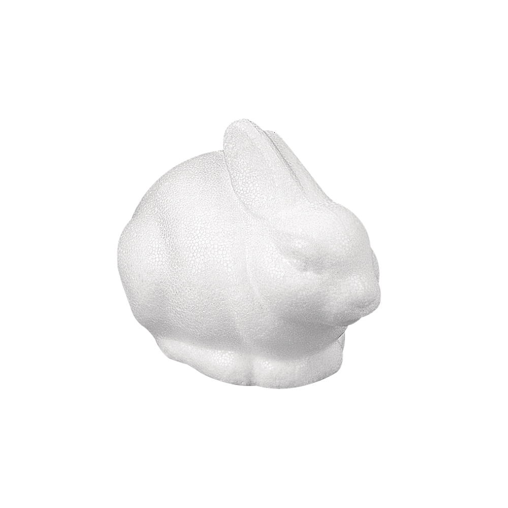 Styropor Hase sitzend 14x8 cm