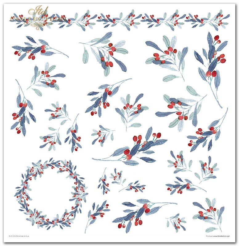 Scrapbooking-Papier Set Christmas in blue 10 Stk/Pkg. 30x30cm 200g Scrapbooking-Papier Set Christmas in blue 10 Stk/Pkg. 30x30cm 200g