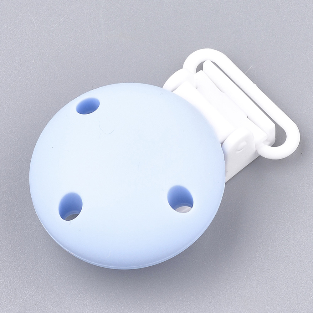 Silikon Schnuller Clip HELLBLAU 49x34x30mm Silikon Schnuller Clip HELLBLAU 49x34x30mm