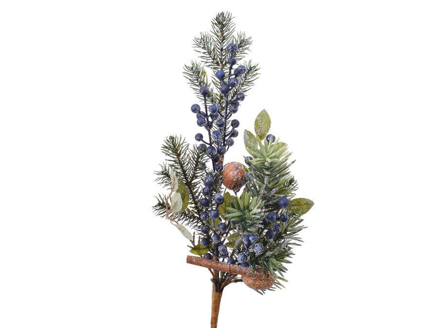 Tannen Beeren Pick blau frost, 50cm
