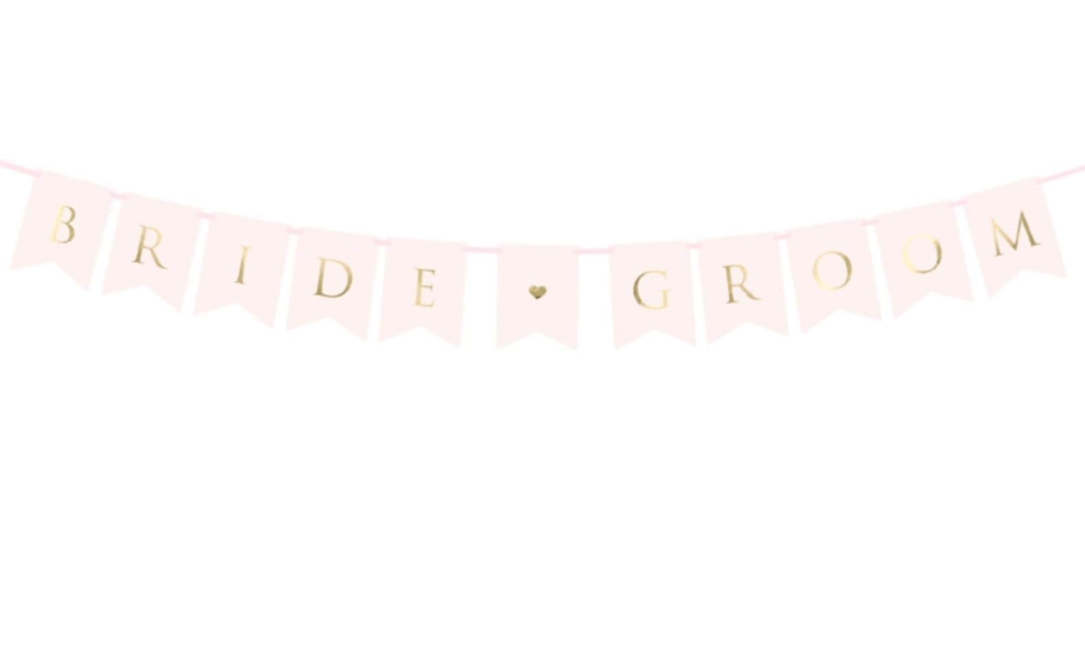 Girlande Bride-Groom Banner 15x155cm