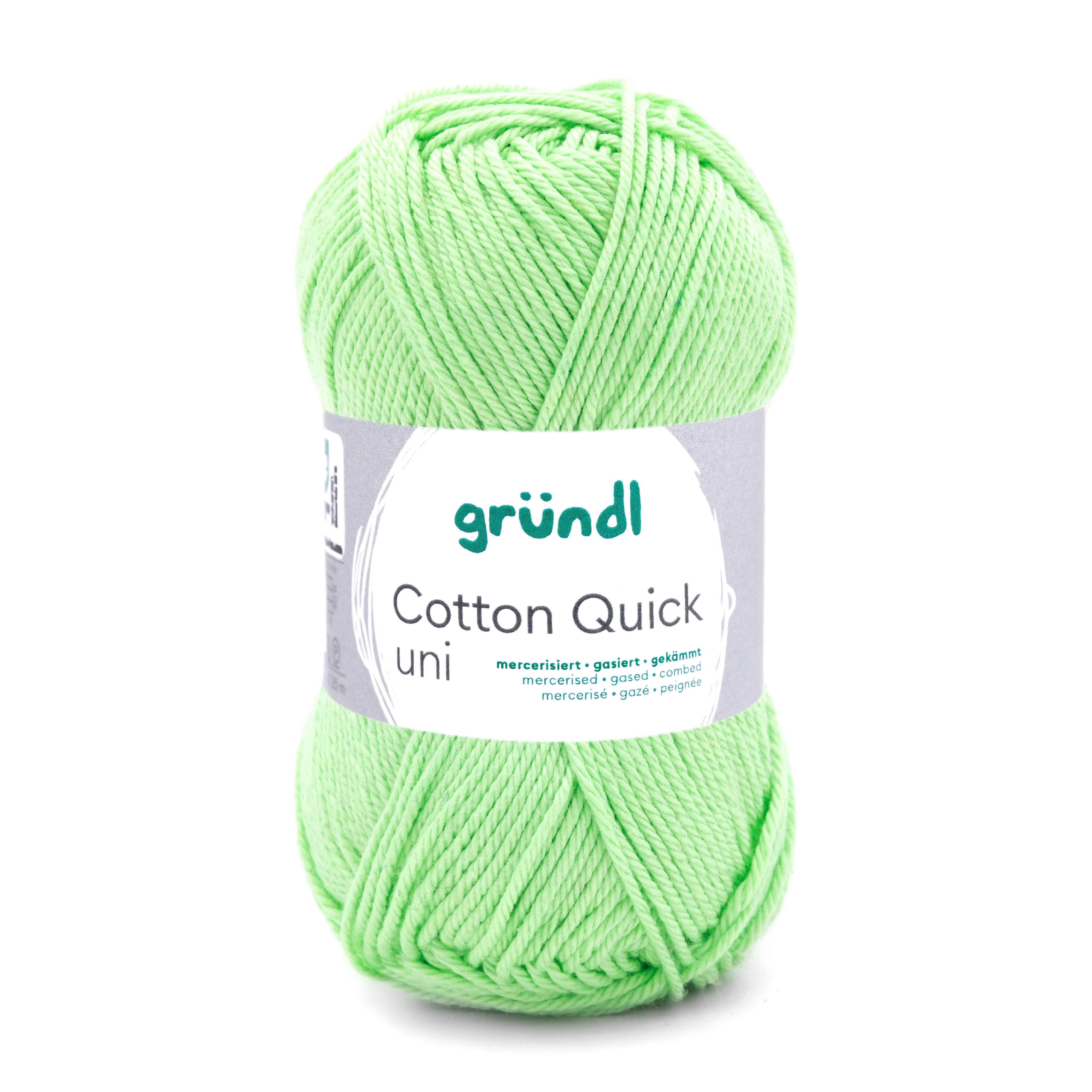 Cotton Quick Uni 100 % Baumwolle mercerisiert gasiert gekämmt 50g/125m Cotton Quick Uni 100 % Baumwolle mercerisiert gasiert gekämmt 50g/125m