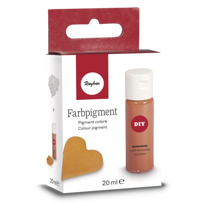 Farbpigment  mandarine Intensives Pulverpigment 20ml verschiedene Farben speziell für Raysin 