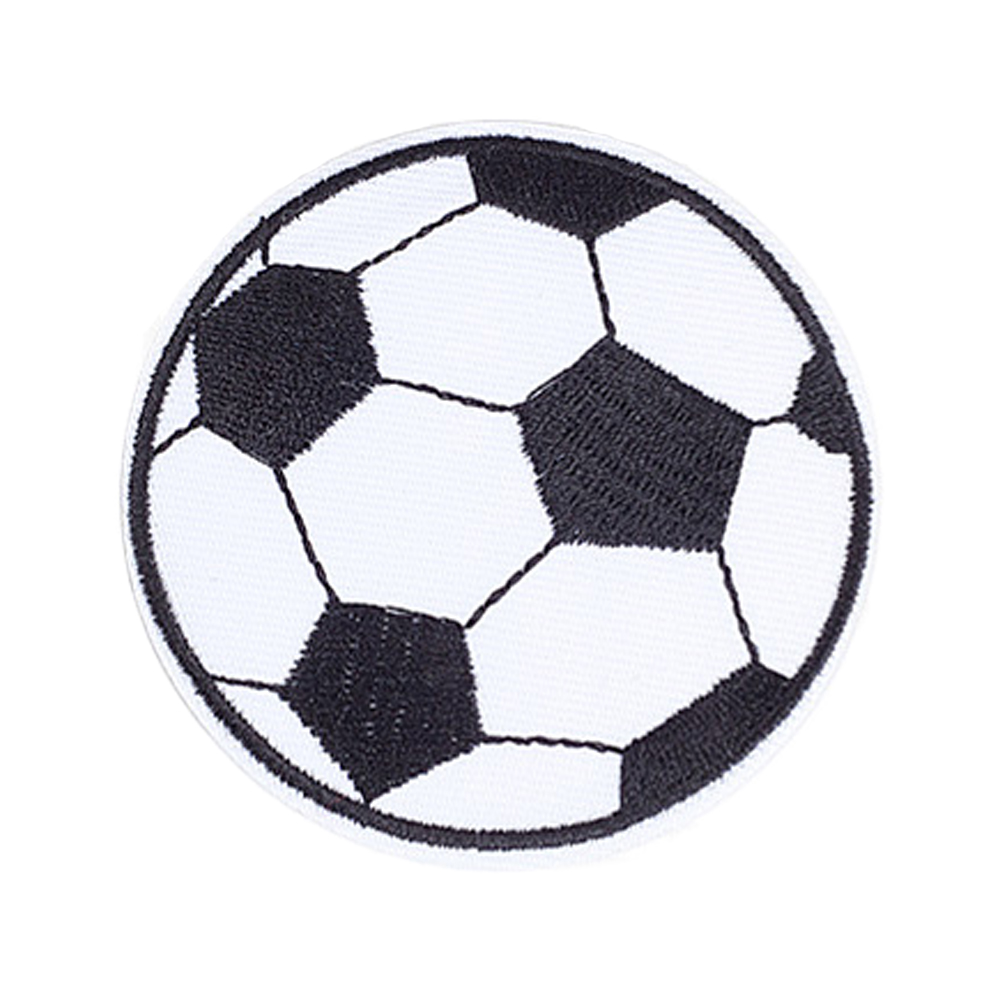 Fußball Aufnäher bestickt rund Ø 45mm 