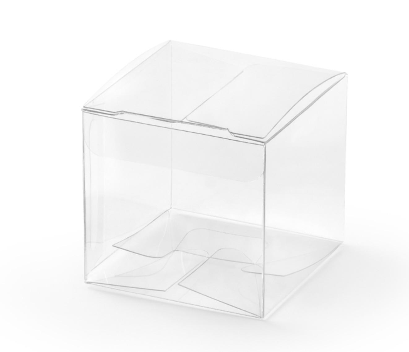 Schachtel transparent quadratisch Square Boxes 5x5x5cm 10 Stk. 