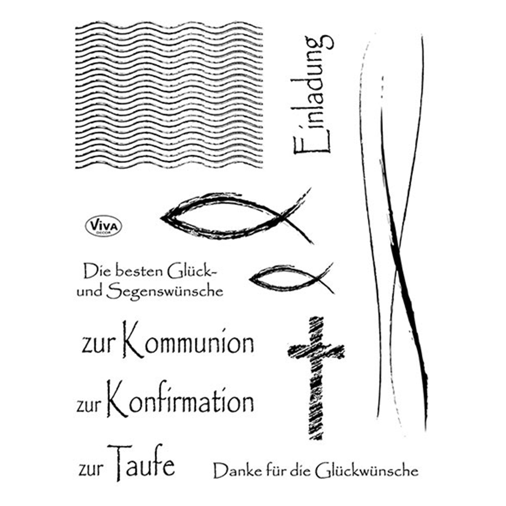 Clear Stamps Stempel-Set Christliche Feste 14x18cm