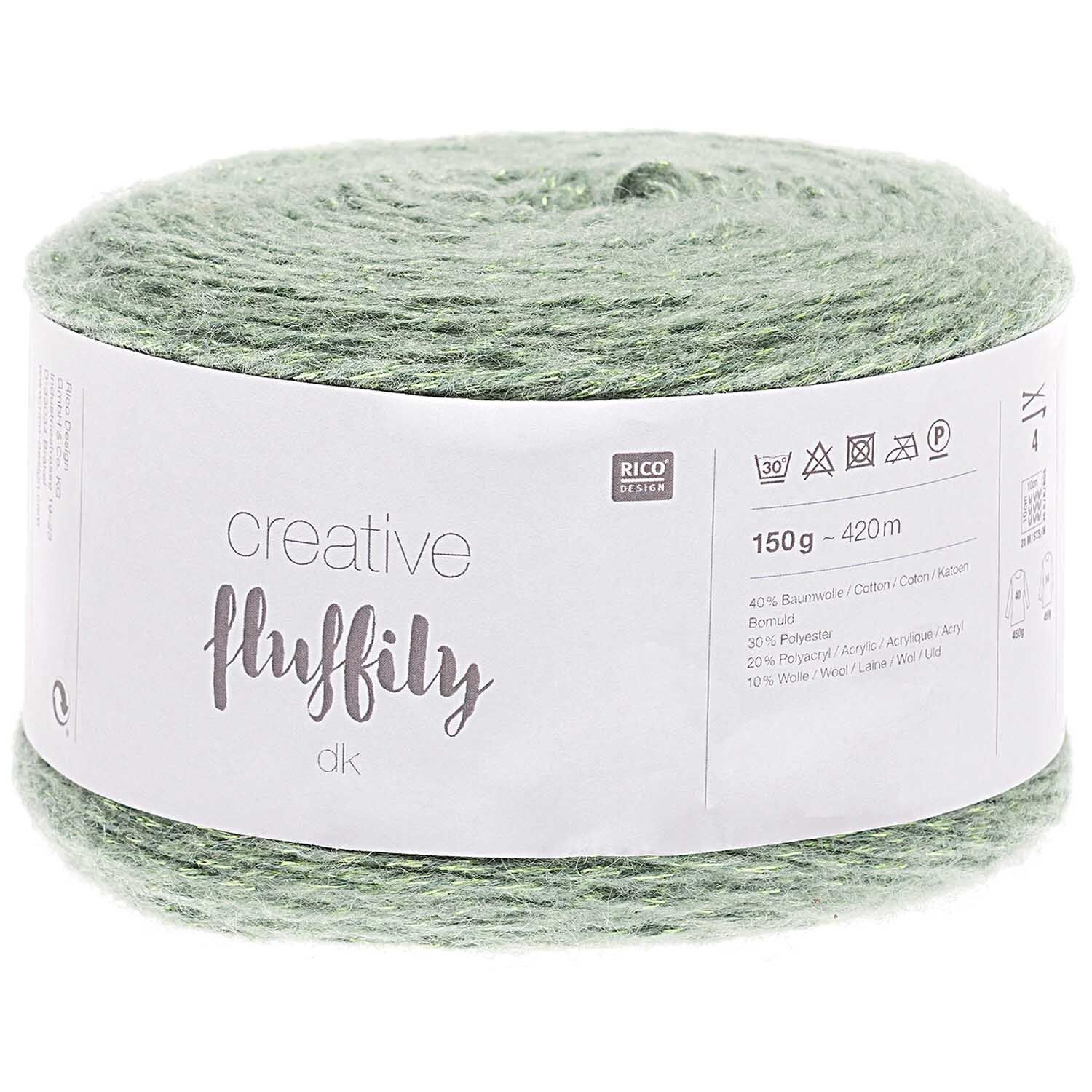 Creative Fluffily dk Rico Wolle Glitzergarn 150g 420m Creative Fluffily dk Rico Wolle Glitzergarn 150g 420m