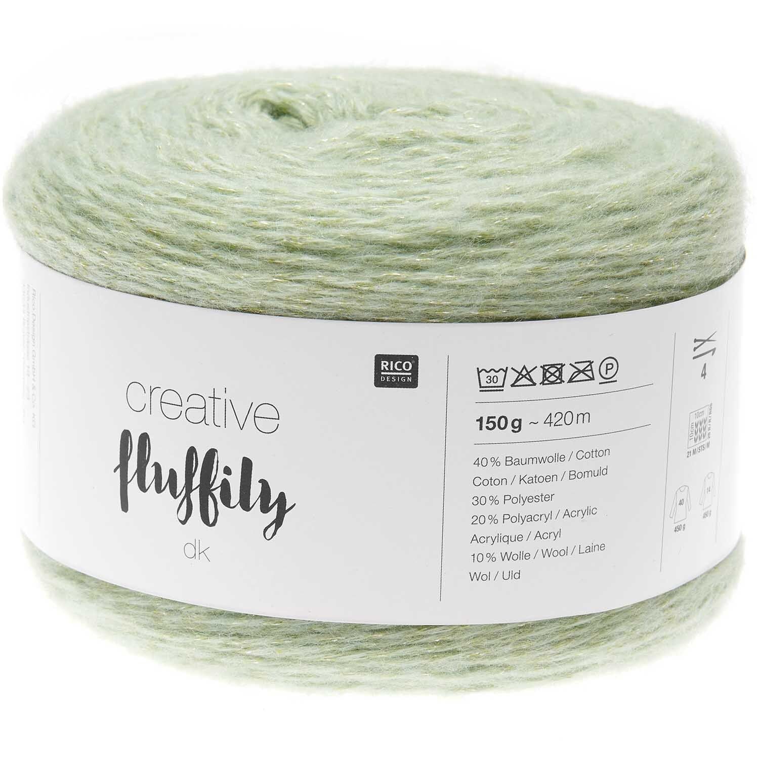 Creative Fluffily dk Rico Wolle Glitzergarn 150g 420m Creative Fluffily dk Rico Wolle Glitzergarn 150g 420m